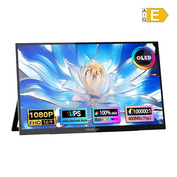 Prenosný monitor ZEUSLAP OL133ED s 13,3-palcovým dotykovým displejom