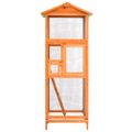 vidaXL Záhradná klietka pre vtáky 68x62x166 cm jedľový masív