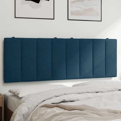 vidaXL Vankúš na čelo postele Hanko modrý 120 cm zamat