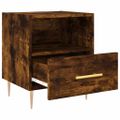 vidaXL Nočné stolíky 2 ks dymový dub 40x35x47,5 cm kompozitné drevo
