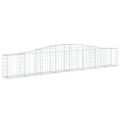 vidaXL Oblúkový gabionový kôš 20 ks 400x30x60/80 cm pozinkované železo