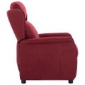 vidaXL Polohovacie kreslo Víno červené Polyester