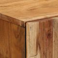 vidaXL Highboard s poličkou Hnedá 60 x 33 x 100 cm Masívne mango drevo
