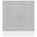 vidaXL Panel umývačky riadu Kalmar betónovo sivé 60x1,5x57 cm kompozitné drevo