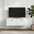 vidaXL Nástenná TV skrinka Biela 98 x 41 x 30 cm Kompozitné drevo