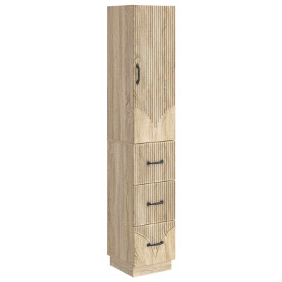 vidaXL Sada skríň 2 pcs Dub sonoma 33 x 34,5 x 87 cm Kompozitné drevo