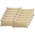 vidaXL Poťah na podložku 12 pcs HEERLEN Béžová 40 x 80 cm Polyester