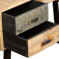 vidaXL Písací stôl z masívneho recyklovaného dreva, 110x50x76 cm