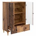 vidaXL Servírovacia skriňa Staré drevo 66 x 34,5 x 95 cm