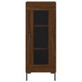 vidaXL Vysoká skrinka hnedý dub 34,5x34x180 cm spracované drevo