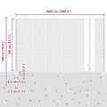 vidaXL Hexagonálny plot s stĺpom 50 x 1,4 m PVC potiahnutá oceľ Zelená