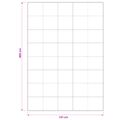 vidaXL Paplón TRIER 137x200cm 4 ročné obdobia 140+220GSM Biela