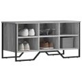 vidaXL Botník sivý dub sonoma 90x38x45,5 cm kompozitné drevo