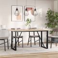 vidaXL Stolové dosky 3 ks 80x53x2,5 cm obdĺžnikové masívna borovica