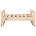 vidaXL Posteľ pre psa 65,5x50,5x28 cm borovicový masív