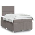 vidaXL Boxspring posteľ s matracom sivohnedý 120x200 cm látka